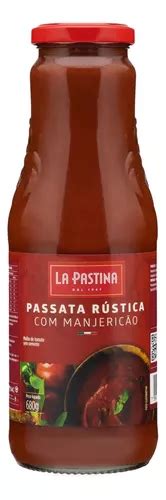 Molho de Tomate Passata Rústica Manjericão La Pastina sem glúten