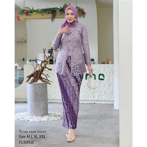 Jual Kebaya Kutu Baru Moderen Bahan Tille Bordir Premium Kebaya Kutu