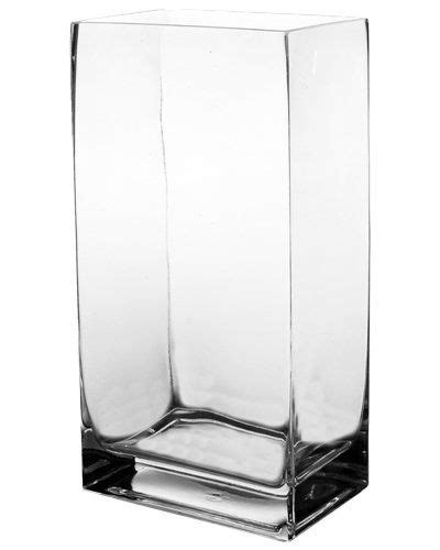 Cys Excel Glass Rectangle Vase H 12 Open 6 X4 Multiple Size Choices Rectangular Flower