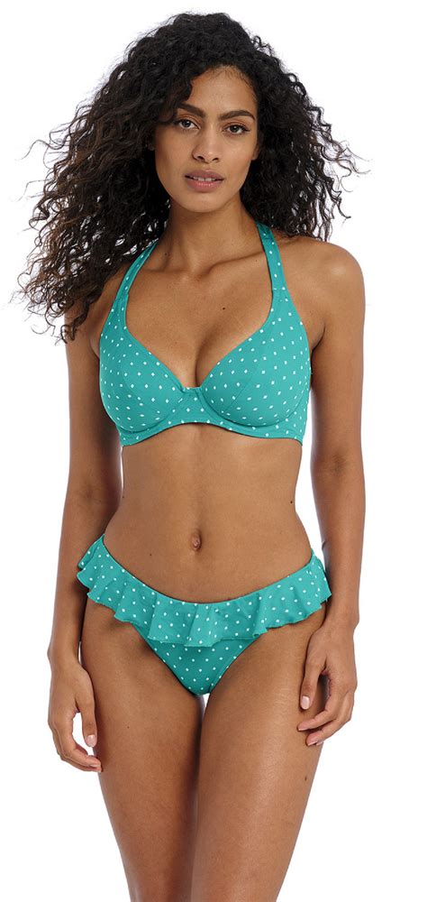 Freya Jewel Cove Banded Halterneck High Apex Sweetheart Bikini Bra