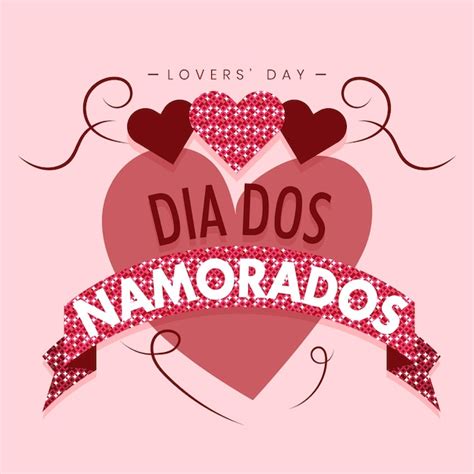 Premium Vector Dia Dos Namorados Brazil Valentine Lovers Day Greeting