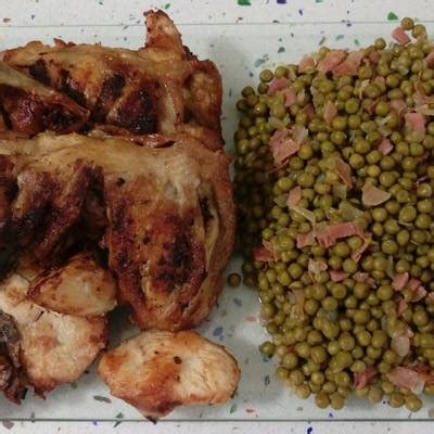 Pollo Frito Y Guisantes Con Jam N Receta De Mari J Cookpad