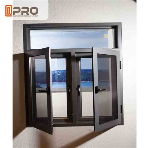 Impact Resistant Swing Open Windows Float Glass Aluminium House Windows Double Casement Windows