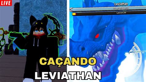 Live Especial De CaÇando Leviathan RaÇa V4 Blox Fruits Ao Vivo