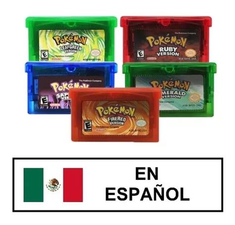 Cartucho Pokémon Gba Repro A Escoger Esmeralda Záfiro Vh Envío gratis