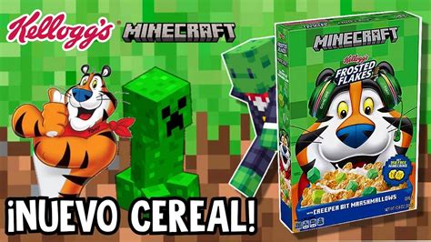 ¡desayuna Como Un Minero 😋 Review Del Nuevo Cereal Minecraft Y Kellog