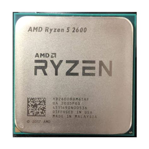 AMD Ryzen 5 2600 R5 2600 3 4 GHz Six Core Twelve Core 65W YD2600BBM6IAF