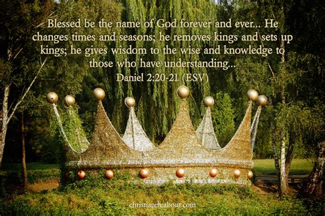 God Sets Up Kings Daniel 220 21 Verse Of The Day