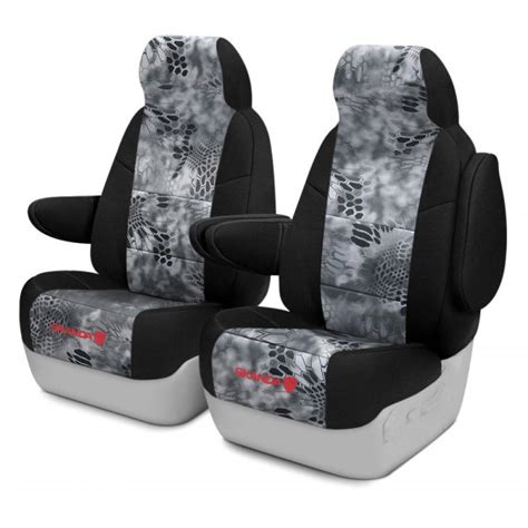 Coverking® Csc2kt16ch10149 Kryptek™ Neosupreme 1st Row Camo Raid And Black Custom Seat Covers