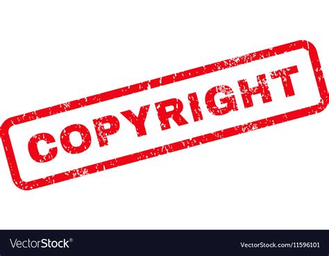 Copyright text rubber stamp Royalty Free Vector Image