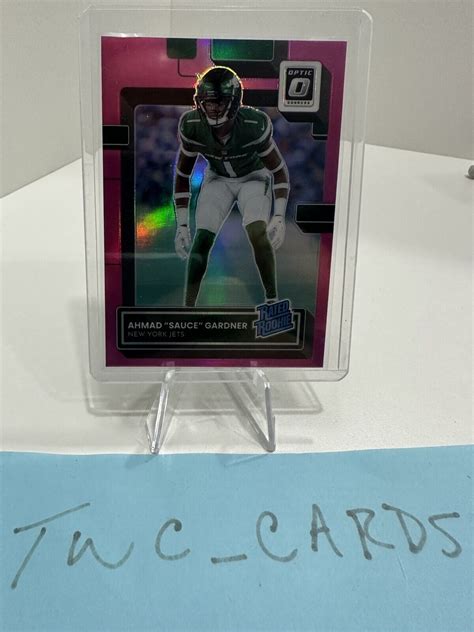 Donruss Optic Pink Holo Rated Rookie Ahmad Sauce Gardner Ny