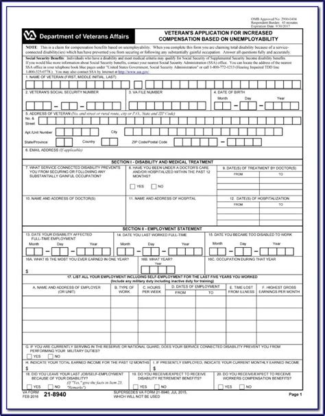 Sample Va Disability Claim Letter