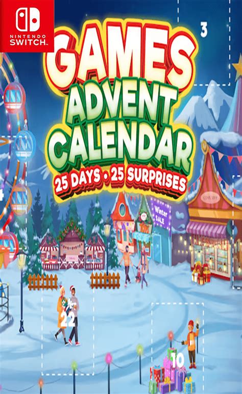 Games Advent Calendar Days Surprises Nintendo Switch Off