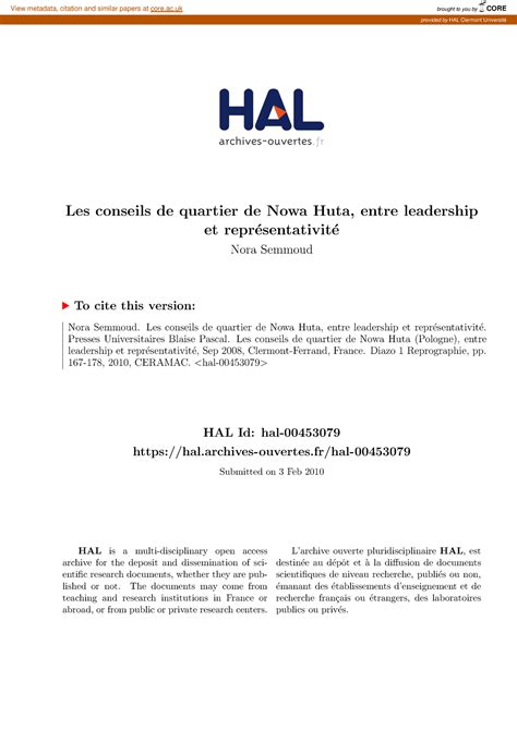 Faunistique Les Conseils De Quartier De Nowa Huta Entre