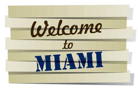 Welcome To Miami Miami Trip Background Vector Miami Trip Background Png And Vector With