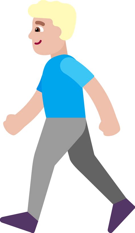 "man walking medium light" Emoji - Download for free – Iconduck