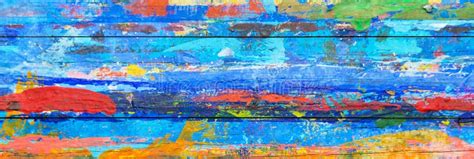 Abstract Oil Painting Background Oil On Wooden Texture Stock Image