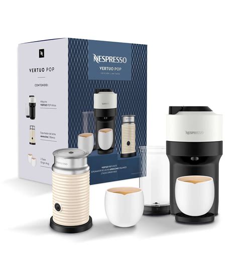 Nespresso Combo Nespresso Vertuo Pop Aeroccino Blanco El Palacio De