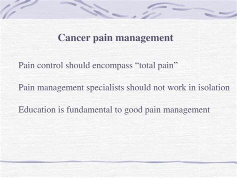 Ppt Cancer Pain Management Powerpoint Presentation Free Download Id 5851729