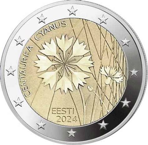 Estland Euro Nationalblume Kornblume Kaufen