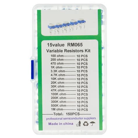 Pcs Set Rm Trimming Potentiometer Variable Resistors Assorted Kit