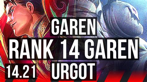 GAREN Vs URGOT TOP 7 0 7 Godlike Rank 14 Garen EUW Grandmaster