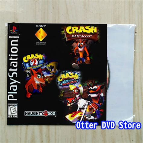 Kaset Cd Game Ps1 Ps 1 Crash Bandicoot 1 2 3 Collection 3 In 1 Lengkap