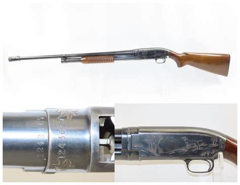 Winchester Model 12 Slide Action Engraved Shotgun 913 Candrantique001