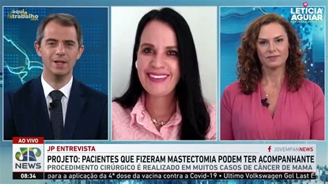 Deputada Leticia Aguiar Na Jovem Pan News Em Entrevista Ao Vivo No