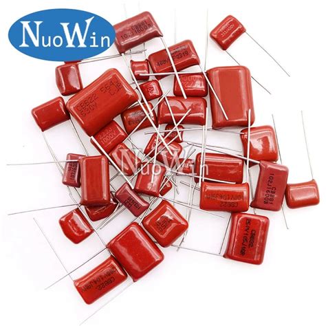 10pcs Cbb Polypropylene Film Capacitor 63v 100v 250v 400v 450v 630v