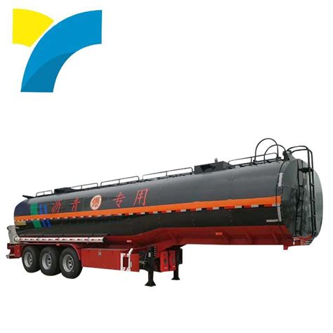 Axles Heating Insulation Tank Asphalt Bitumen Tanker Semi Trailer