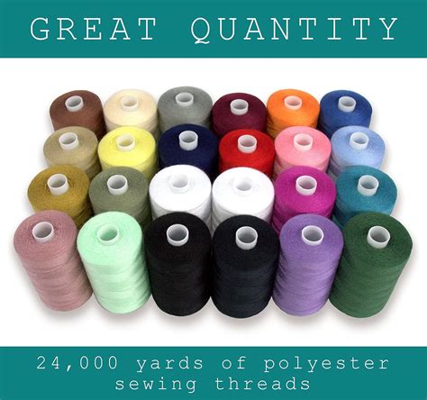 Buy Sewing Thread 24 Polyester Threads For Hand Stitching Quilting