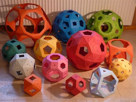 Archimedean solids with edge modules | Modular origami, Solid, Origami