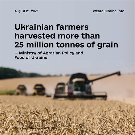 Ukrainian Farmers Harvested More Than Million Tonnes Of Grain We