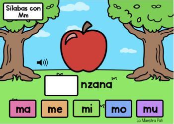 Boom Cards In Spanish La S Laba Inicial Con Mm Learning Resources