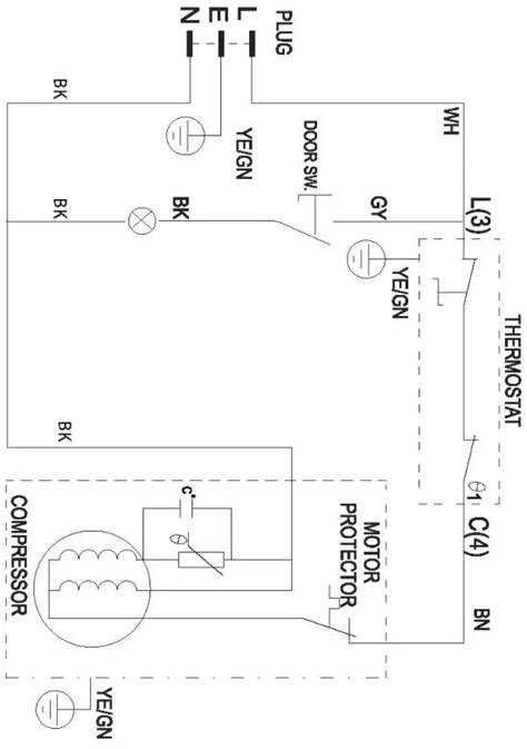 Wiring Diagram Of Refrigerator Wiring Flash