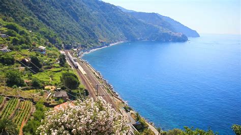 View On Architecture Of Old Italian Village And Beautiful Bay