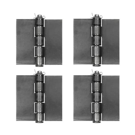 Ilyapa Pack Of 4 Heavy Duty 4x4 Weldable Gate Hinge Butt Hinges For