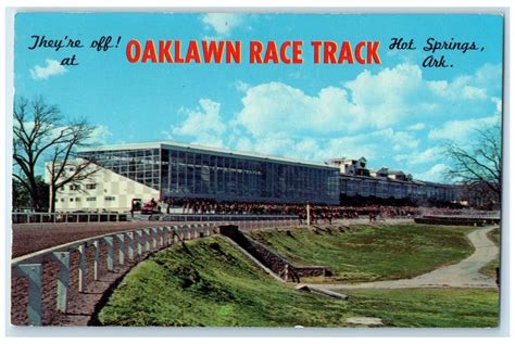 1969 Oaklawn Race Track Hot Springs Arkansas AR Posted Vintage Postcard United States