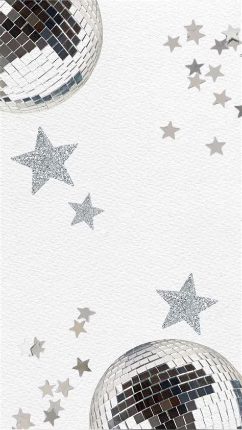 Wallpaper Mirrorball Nyc Shiny Golden Silver Star En 2024 Fondos