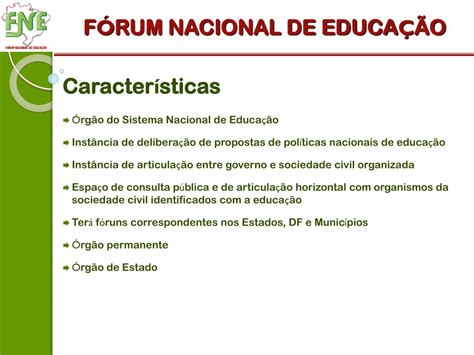 PPT F Ó RUM NACIONAL DE EDUCA Ç ÃO PowerPoint Presentation free