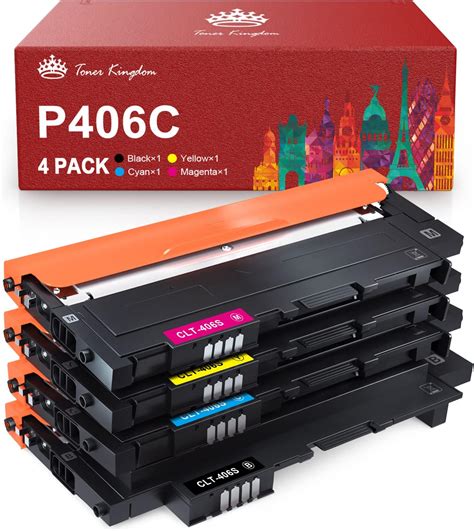 Toner Kingdom CLT P406C CLT K406S Kompatibel für Samsung CLX 3305 Toner