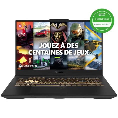 PC Portable Gamer ASUS TUF Gaming F17 17 3 FHD 144Hz RTX 4070 8Go