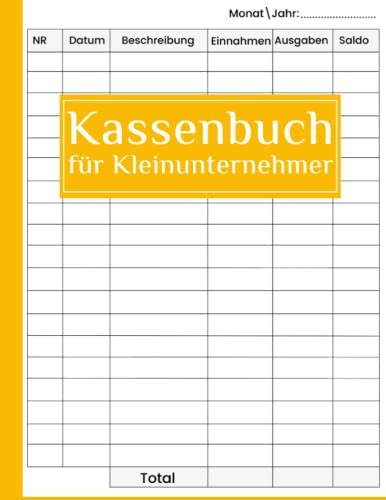 Kassenbuch Kleinunternehmer Einnahmen Und Ausgaben Einfach Eintragen