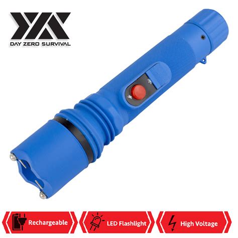 DZS Powerful 10 Million Volt LED Flashlight Stun Gun Recharg