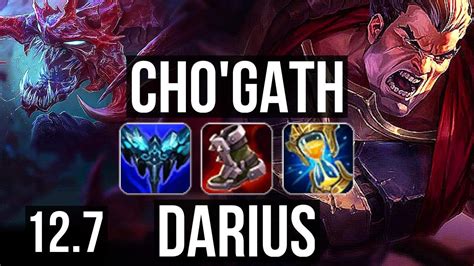 Cho Gath Vs Darius Top M Mastery Games Rank