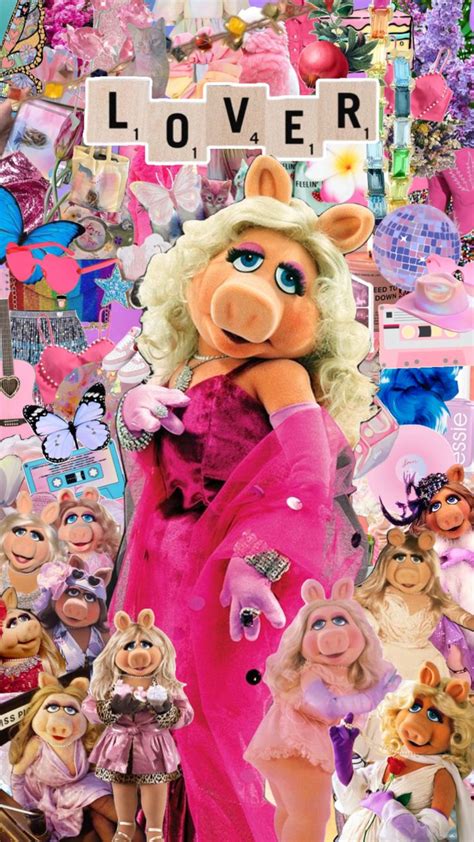 The Muppets in Pink: A Collage