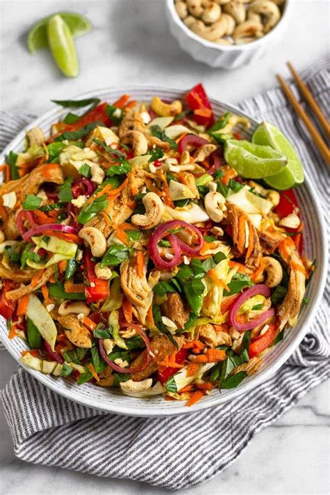 Healthy Asian Chicken Cabbage Salad Eat The Gains