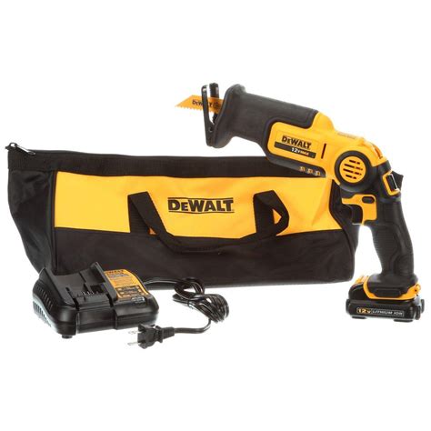 Dewalt 12 Volt Max Lithium Ion Cordless Pivoting Reciprocating Saw Kit With Battery 15ah