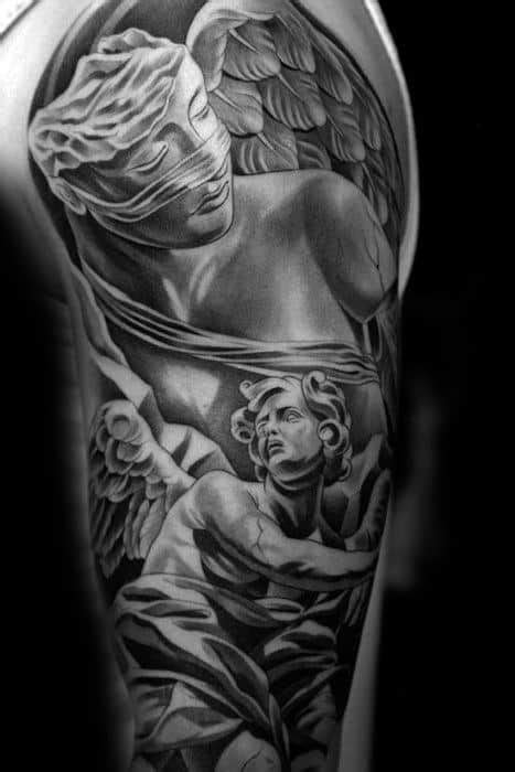 Angel Statue Tattoo